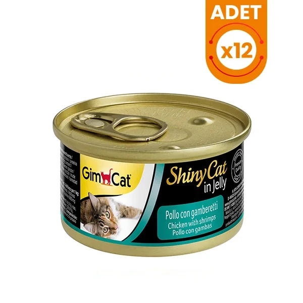Gimcat Shinycat Tavuklu Karidesli Konserve Kedi Maması