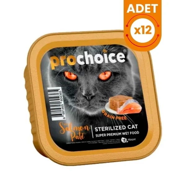 Pro Choice Adult Pate Somonlu Kısırlaştırılmış Konserve Kedi Maması